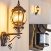 Applique Murale D'Exterieur Lentua Brun Dore, 1 Lumiere, Detecteur De Mouvement
