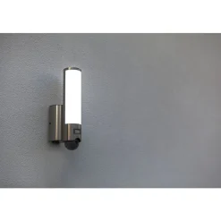 Applique Murale D'Exterieur Lutec Elara Led Acier Inoxydable, 1 Lumiere, Detecteur De Mouvement