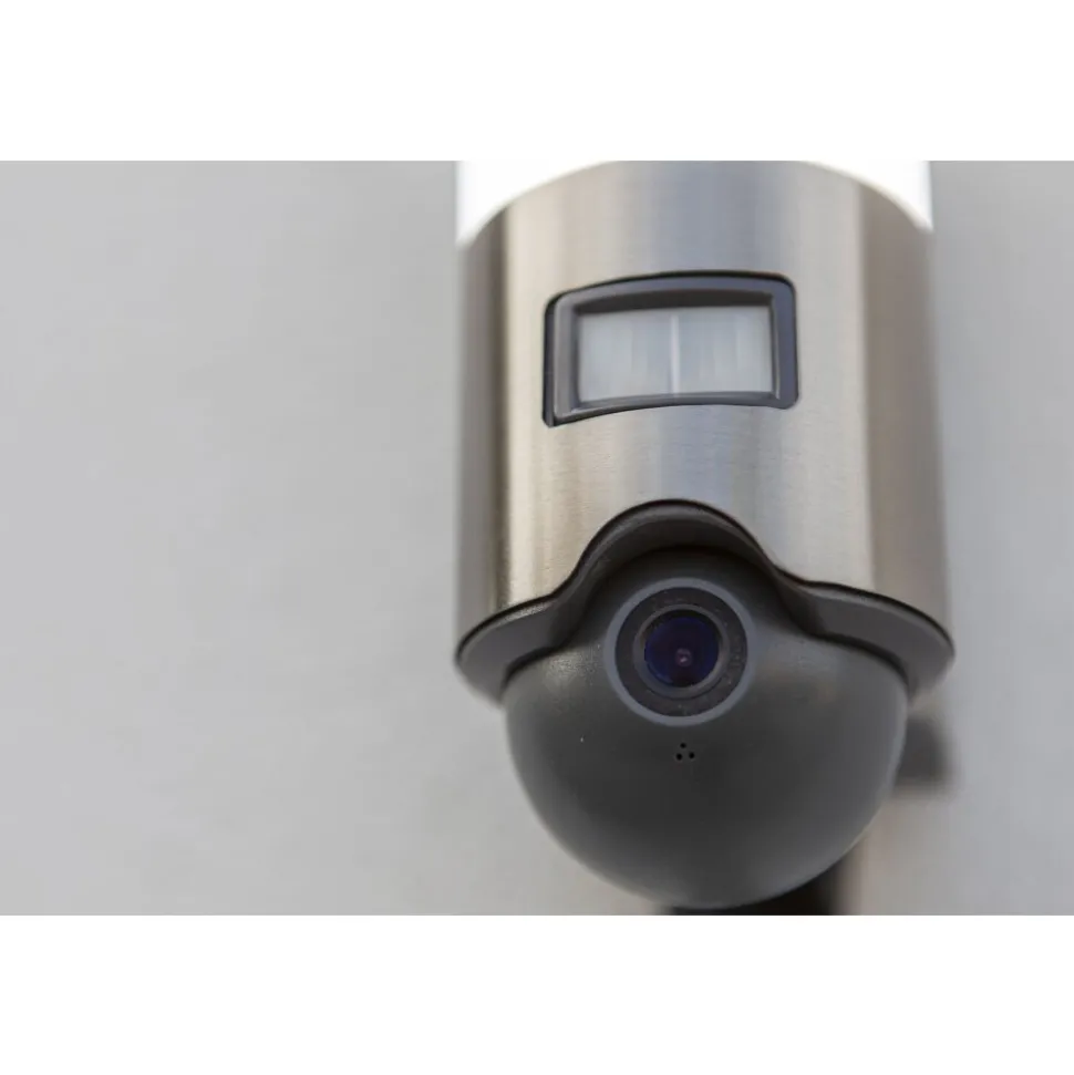 Applique Murale D'Exterieur Lutec Elara Led Acier Inoxydable, 1 Lumiere, Detecteur De Mouvement