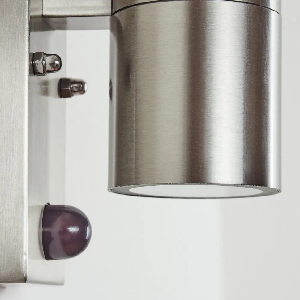 Applique Murale D'Exterieurbessiebelle Acier Inoxydable, 2 Lumieres, Detecteur De Mouvement