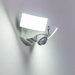 Applique Murale D'Exterieur Foroyar Led Blanc, 2 Lumieres, Detecteur De Mouvement