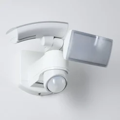 Applique Murale D'Exterieur Foroyar Led Blanc, 2 Lumieres, Detecteur De Mouvement