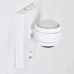 Applique Murale D'Exterieur Borlo Led Blanc, 2 Lumieres, Detecteur De Mouvement