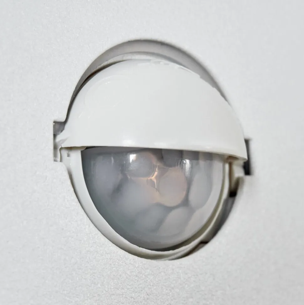 Applique Murale D'Exterieur Borlo Led Blanc, 2 Lumieres, Detecteur De Mouvement