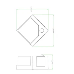 Applique Murale D'Exterieur Globo Solar Led Noir, 8 Lumieres, Detecteur De Mouvement