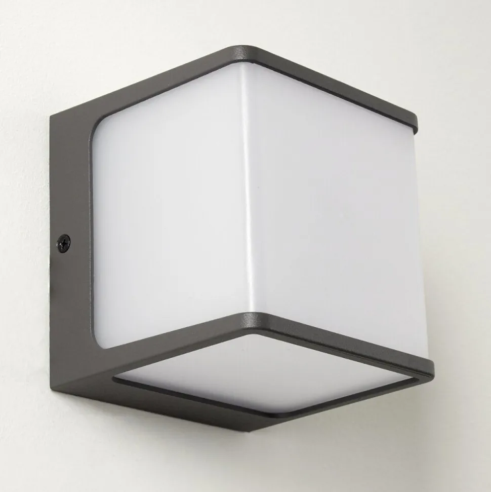 Applique Murale D'Exterieur Buckau Led Anthracite, Blanc, 1 Lumiere