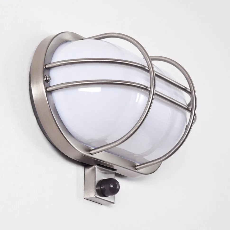 Applique Murale D'Exterieur Belmopan Acier Inoxydable, 1 Lumiere, Detecteur De Mouvement