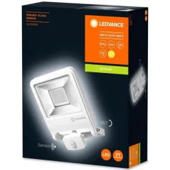 Applique Murale D'Exterieur Ledvance Polybar Blanc, 1 Lumiere, Detecteur De Mouvement