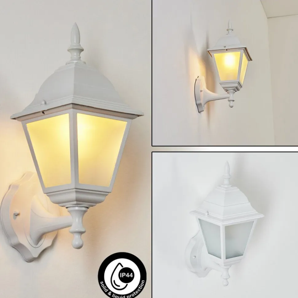 Applique Murale D'Exterieur Naofe Blanc, 1 Lumiere