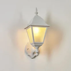 Applique Murale D'Exterieur Naofe Blanc, 1 Lumiere