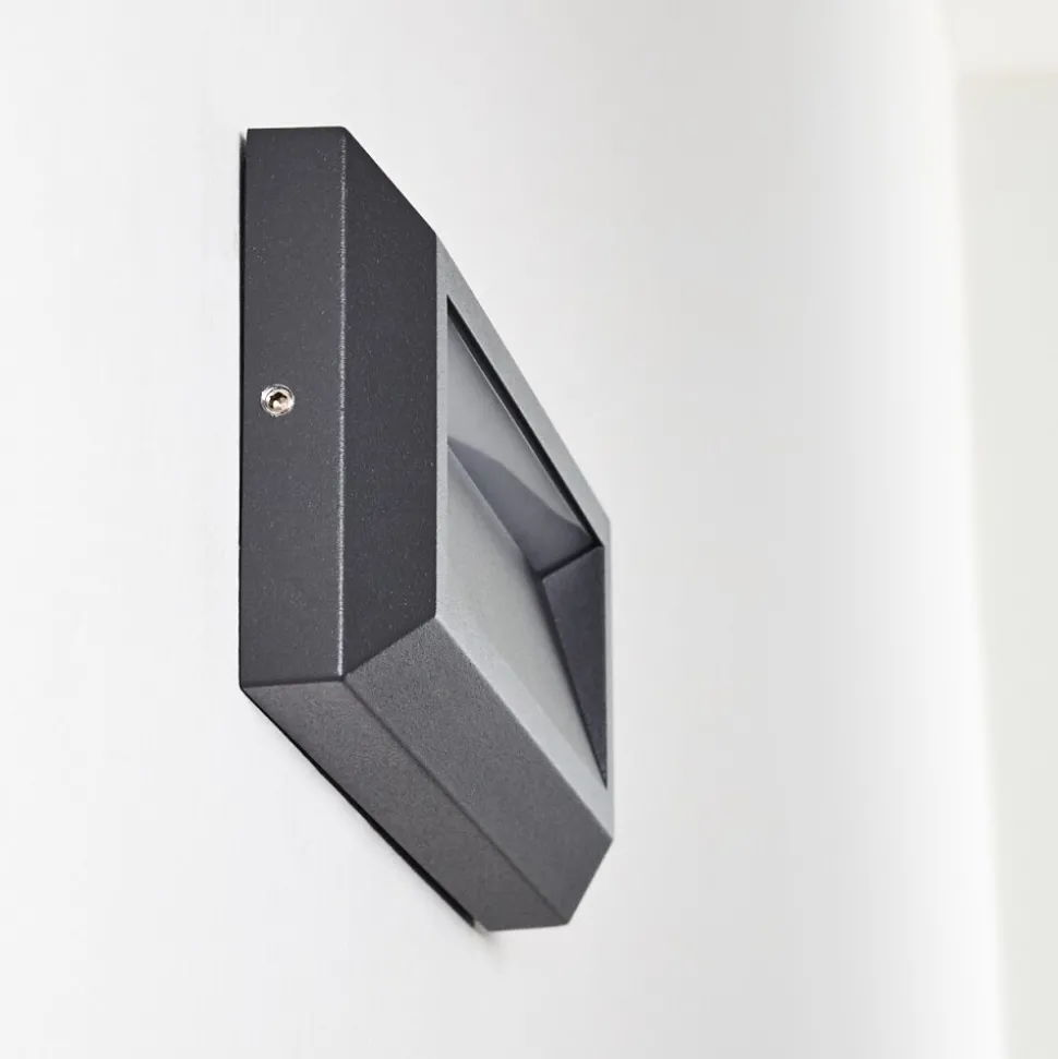Applique Murale D'Exterieur Alkmaar Led Anthracite, 1 Lumiere