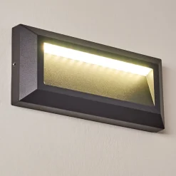Applique Murale D'Exterieur Alkmaar Led Anthracite, 1 Lumiere