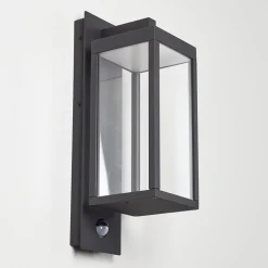 Applique Murale D'Exterieur Faroer Led Anthracite, 1 Lumiere, Detecteur De Mouvement