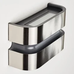 Applique Murale D'Exterieur Kolding Led Acier Inoxydable, Noir, 1 Lumiere