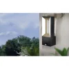Applique Murale D'Exterieur Eglo Riforano Led Noir, 2 Lumieres, Detecteur De Mouvement