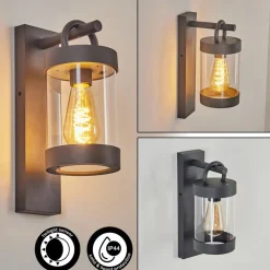 Applique Murale D'Exterieur Fulham Anthracite, 1 Lumiere
