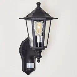 Applique Murale D'Exterieur Loria Noir, 1 Lumiere