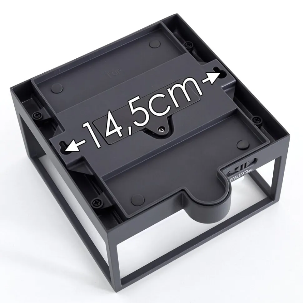 Applique Murale D'Exterieur Lansing Led Anthracite, 1 Lumiere, Detecteur De Mouvement