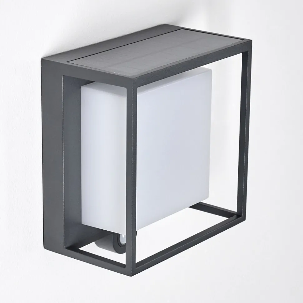 Applique Murale D'Exterieur Lansing Led Anthracite, 1 Lumiere, Detecteur De Mouvement
