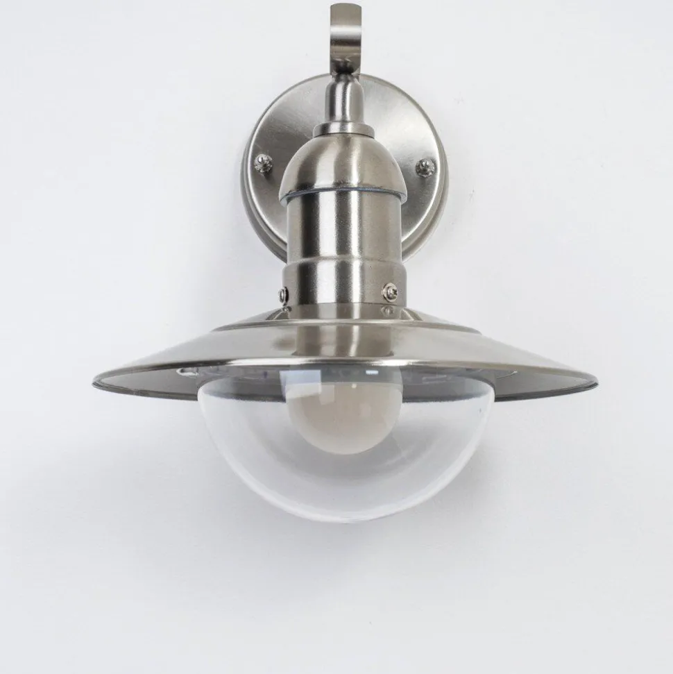 Applique Murale D'Exterieur Broni Acier Inoxydable, 1 Lumiere