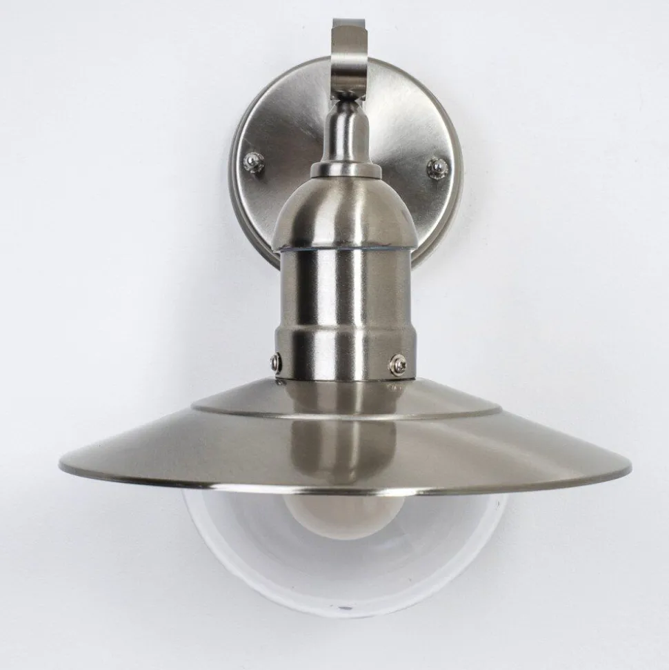 Applique Murale D'Exterieur Broni Acier Inoxydable, 1 Lumiere