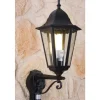 Applique Murale D'Exterieur Lutec Bristol Noir, Transparent, 1 Lumiere, Detecteur De Mouvement