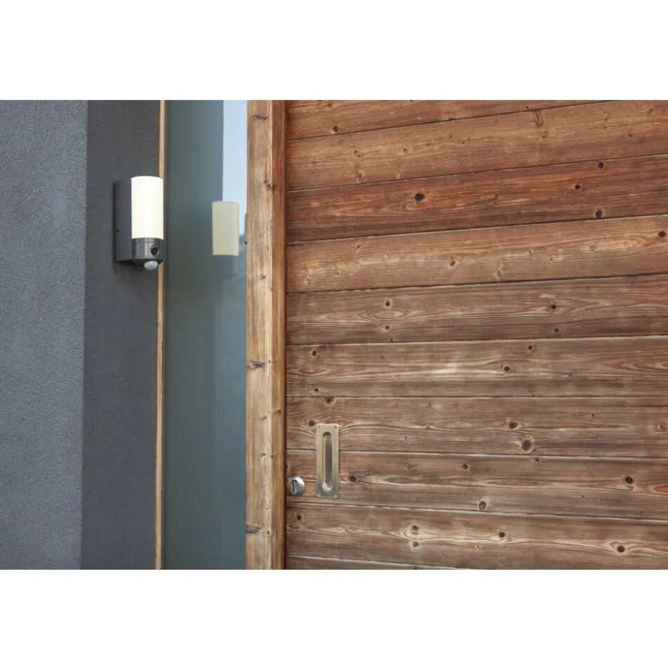 Applique Murale D'Exterieur Lutec Pollux Led Anthracite, 1 Lumiere, Detecteur De Mouvement