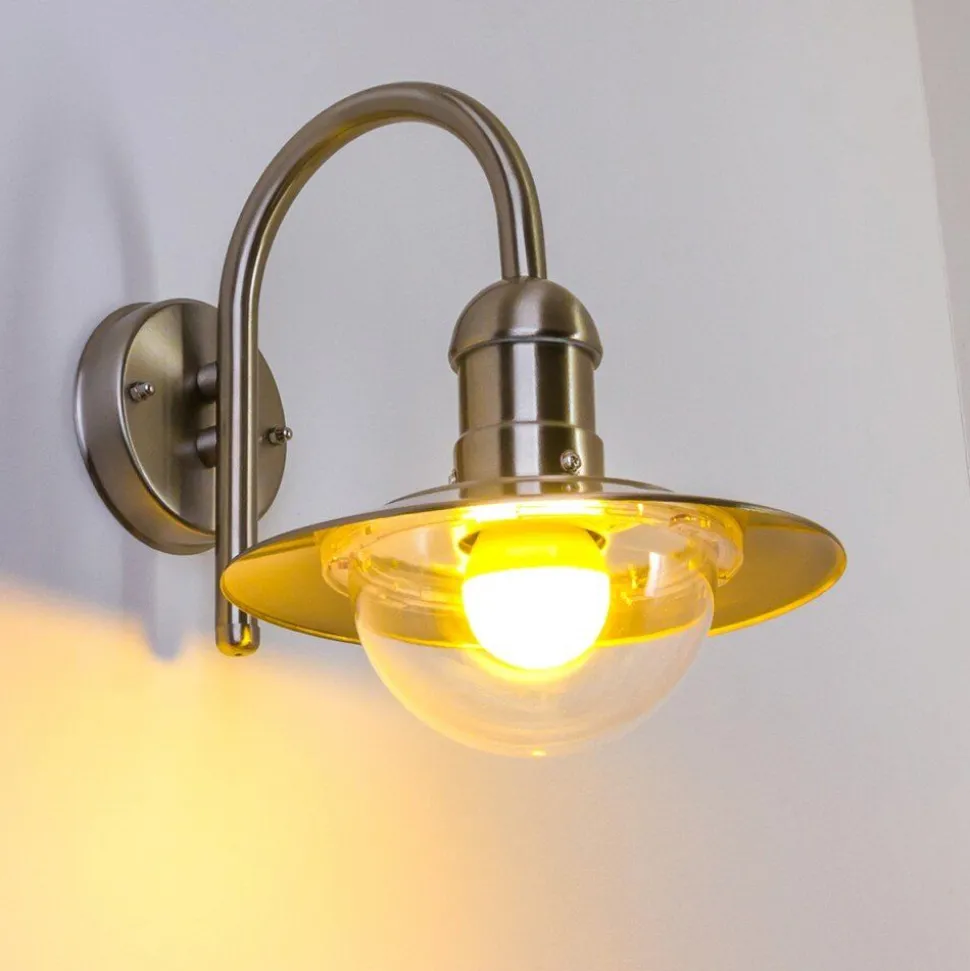 Applique Murale D'Exterieur Elima Acier Inoxydable, 1 Lumiere