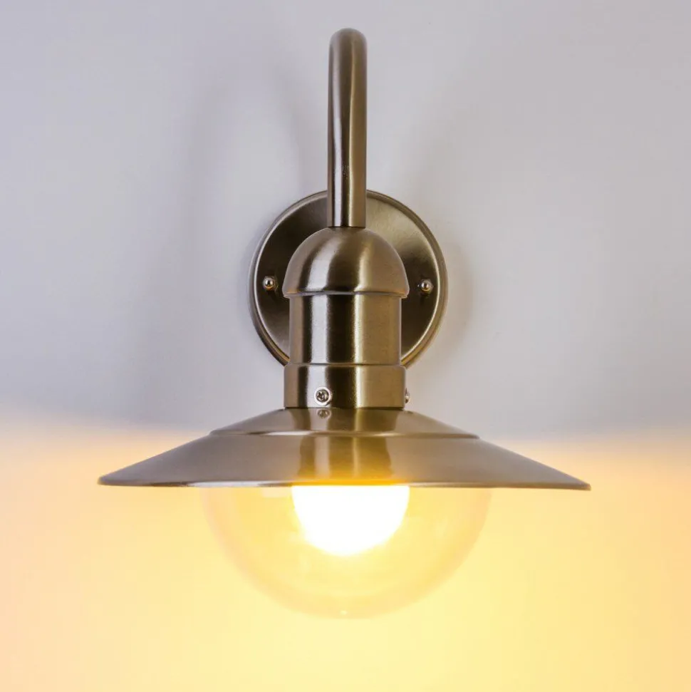 Applique Murale D'Exterieur Elima Acier Inoxydable, 1 Lumiere