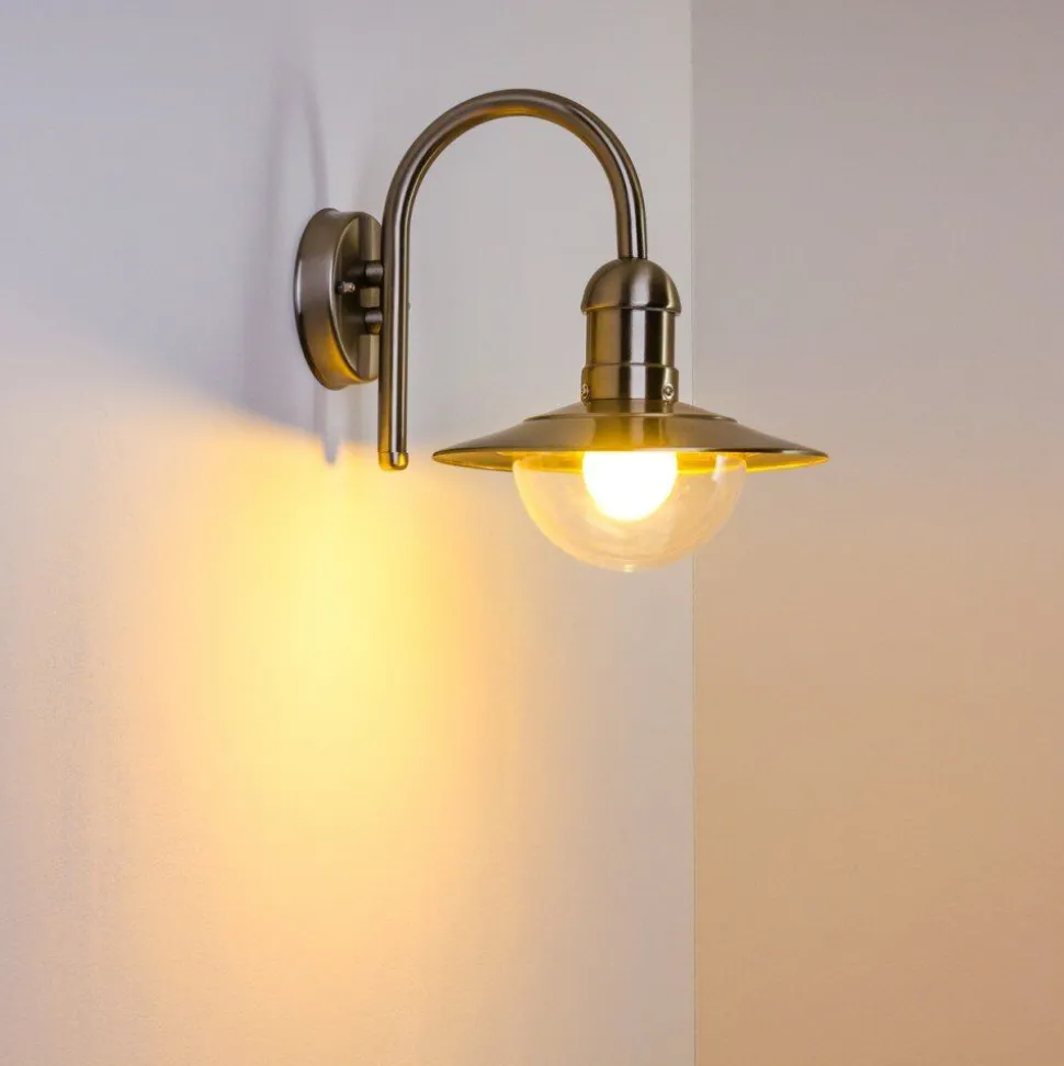 Applique Murale D'Exterieur Elima Acier Inoxydable, 1 Lumiere