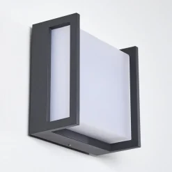 Applique Murale D'Exterieur Skove Led Anthracite, 1 Lumiere