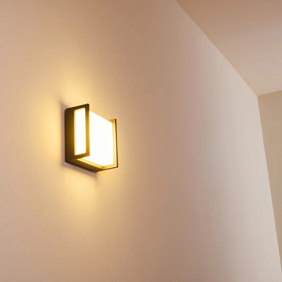 Applique Murale D'Exterieur Skove Led Anthracite, 1 Lumiere