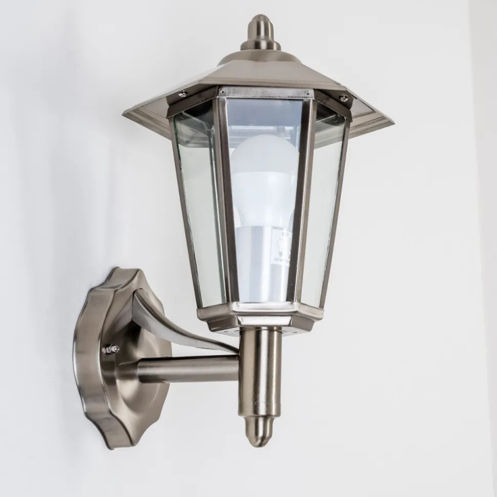 Applique Murale D'Exterieur Moskau Acier Inoxydable, 1 Lumiere