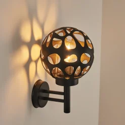 Applique Murale D'Exterieur Saaseg Anthracite, 1 Lumiere