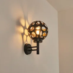 Applique Murale D'Exterieur Saaseg Anthracite, 1 Lumiere