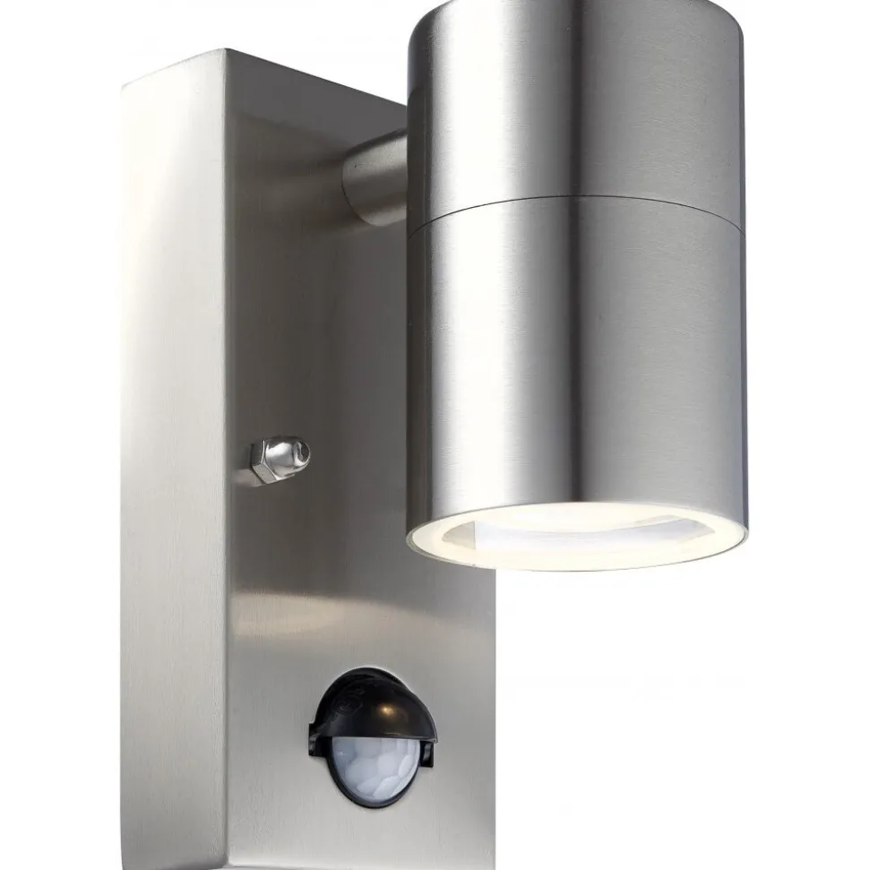 Applique Murale D'Exterieur Globo Led Clair, 1 Lumiere, Detecteur De Mouvement