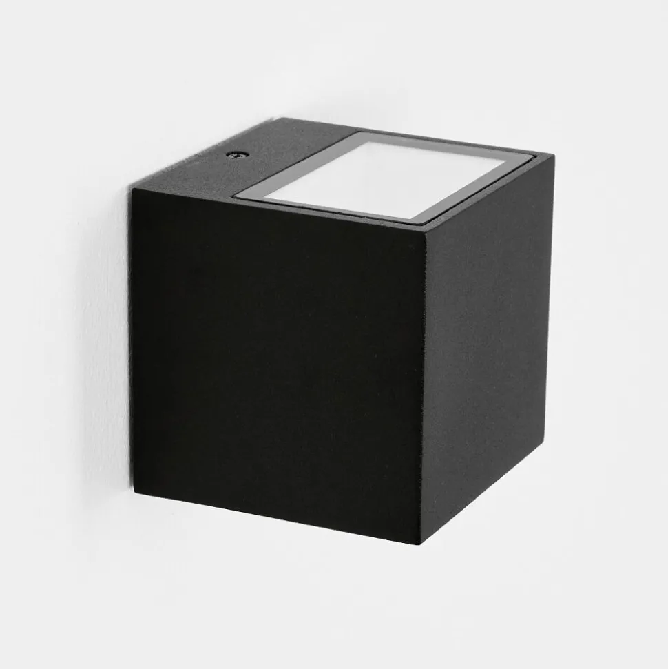 Applique Murale D'Exterieur Spidern Led Noir, 1 Lumiere