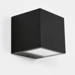 Applique Murale D'Exterieur Spidern Led Noir, 1 Lumiere