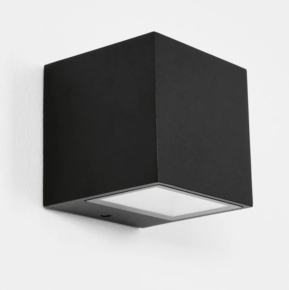 Applique Murale D'Exterieur Spidern Led Noir, 1 Lumiere