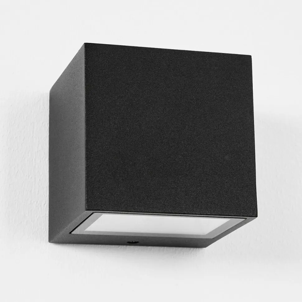Applique Murale D'Exterieur Spidern Led Noir, 1 Lumiere