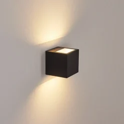 Applique Murale D'Exterieur Spidern Led Noir, 1 Lumiere