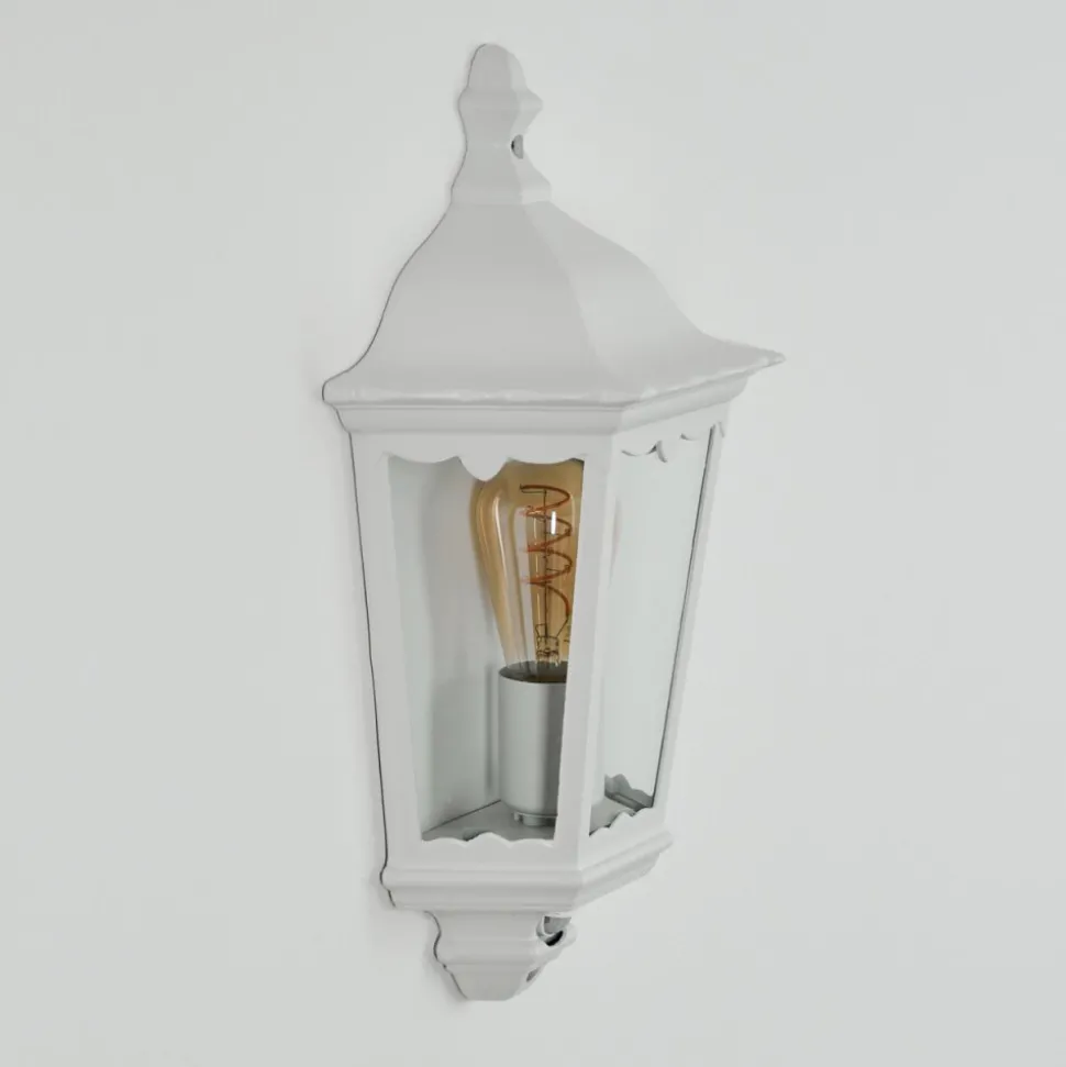 Applique Murale D'Exterieurhongkong Blanc, 1 Lumiere, Detecteur De Mouvement