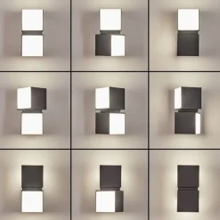 Applique Murale D'Exterieur Swanek Led Anthracite, 1 Lumiere