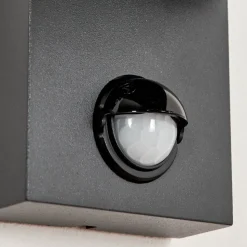 Applique Murale D'Exterieurkingstown Anthracite, Transparent, 2 Lumieres, Detecteur De Mouvement