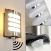 Applique Murale D'Exterieur Meja Led Anthracite, 1 Lumiere, Detecteur De Mouvement