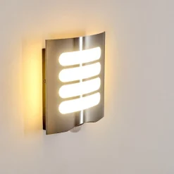 Applique Murale D'Exterieur Meja Led Anthracite, 1 Lumiere, Detecteur De Mouvement