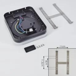 Applique Murale D'Exterieur Haga Led Noir, 1 Lumiere, Detecteur De Mouvement