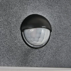 Applique Murale D'Exterieur Haga Led Noir, 1 Lumiere, Detecteur De Mouvement