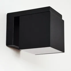 Applique Murale D'Exterieur Swanek Led Noir, 1 Lumiere