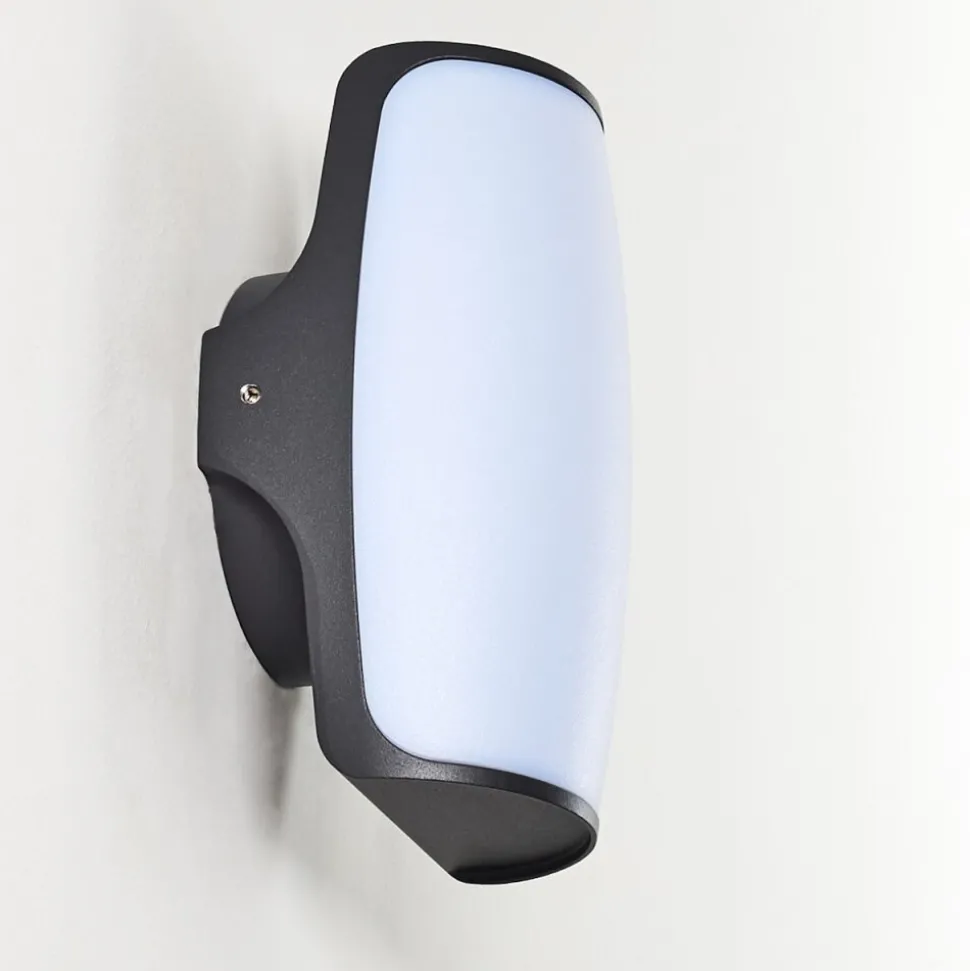 Applique Murale D'Exterieur Svea Led Anthracite, 1 Lumiere